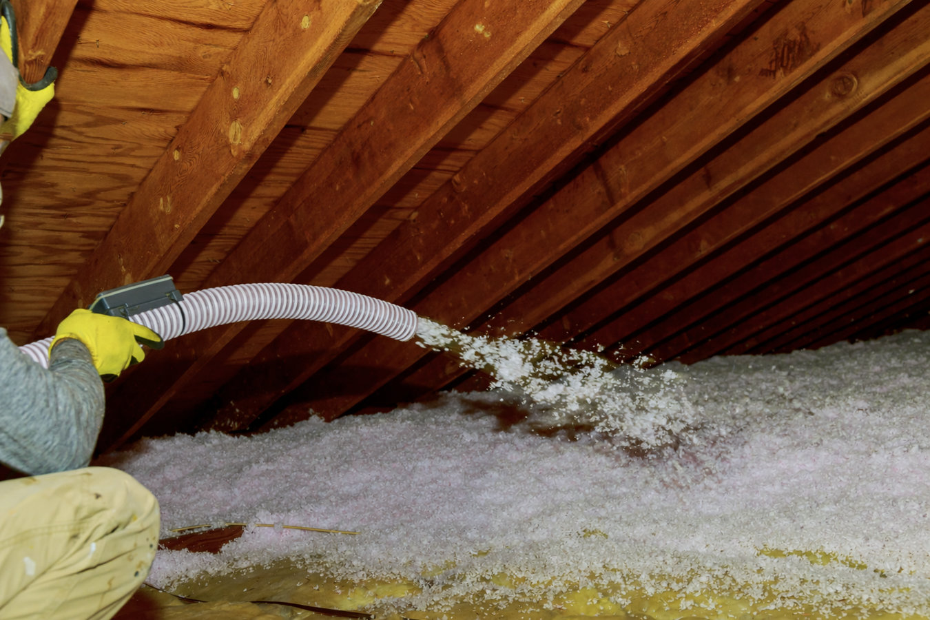 Blown-in insulation